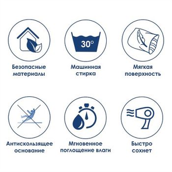 Коврик для ванной комнаты WasserKRAFT Kammel 55х57 BM-8342 Silver — фото 5, Коврики для ванной комнаты