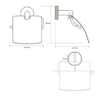 Держатель туалетной бумаги Bemeta Stella 166212012 Хром — фото 2, Держатели туалетной бумаги