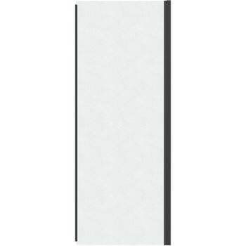 Душевая стенка Grossman Pragma 80 200.K33.03.80.21.02 профиль Черный матовый стекло шиншилла — фото 1, Боковые стенки