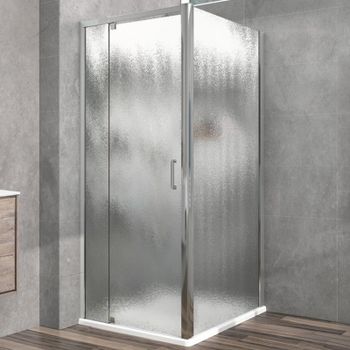 Душевой уголок Vincea Intra 90х90 VSR-1I809090CH профиль Хром стекло шиншилла — фото 1, Прямоугольные душевые уголки