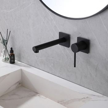 Смеситель для раковины Abber Emotion AF8812B Черный матовый — фото 2, Смесители для раковины