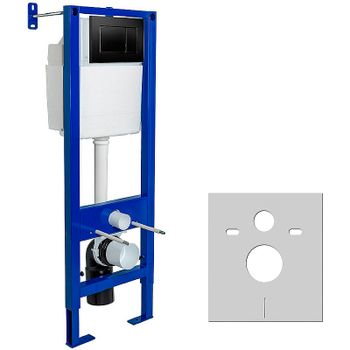 Инсталляция Berges Atom 410 040332 для унитаза с Черной клавишей смыва — фото 2, Инсталляции для унитазов