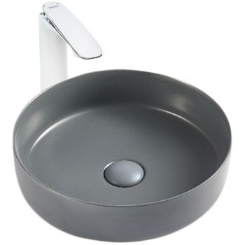 Раковина-чаша WeltWasser Elbach 3134 MDG 35 10000004516 Темно-серая матовая — фото 1, Раковины накладные