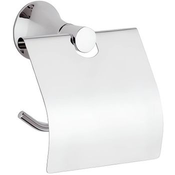 Держатель туалетной бумаги Remer Delicata DE60CR с крышкой Хром — фото 1, Держатели туалетной бумаги
