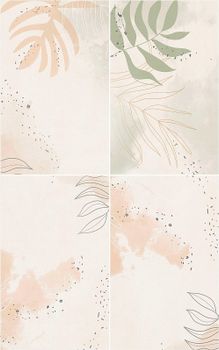 Керамическая плитка Creto Liana бежевый 00-00-5-09-00-11-2623 настенная 25х40 см — фото 1, Керамическая плитка