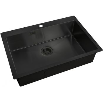 Кухонная мойка ZorG Light Grafit ZL R 750510 GRAFIT Графит — фото 1, Кухонные мойки
