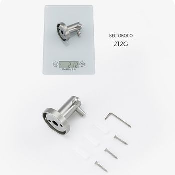 Двойной крючок Frap F301 F30105-2 Сатин — фото 7, Крючки для полотенец