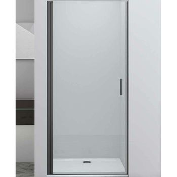 Душевая дверь Vincea Alpha 70 VDP-3AL700CLGM профиль Вороненая сталь стекло прозрачное — фото 2, Распашные душевые двери