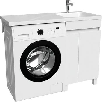 Тумба с раковиной Iddis Optima Home 110 R OPH11RDi95K Белый — фото 1, Тумбы с раковиной