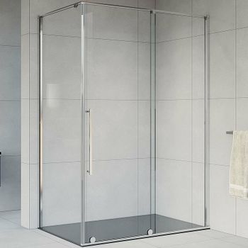 Душевой уголок Vincea Arno 120х100 VSR-1A1012CL профиль Хром стекло прозрачное — фото 1, Прямоугольные душевые уголки