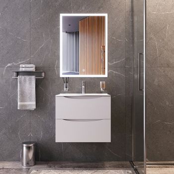 Зеркало Bond Cube 60x80 M44ZE-6080 с подсветкой с сенсорным выключателем — фото 4, Зеркала в ванную комнату