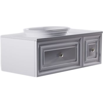 Подвесной шкаф Astra Form Шарм 35 03350003 распашной Белый матовый — фото 3, Шкафы для ванной