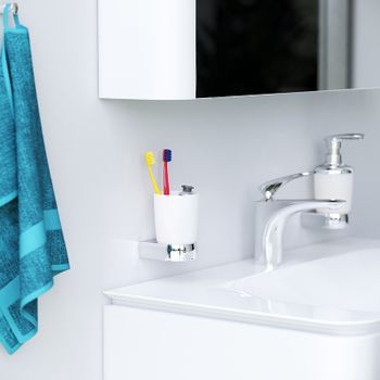 Товар: Стакан для зубных щеток AM.PM Sensation A3034300 Хром - фото 7 Стакан для зубных щеток AM.PM Sensation A3034300 Хром — фото 7, Стаканы для зубных щеток