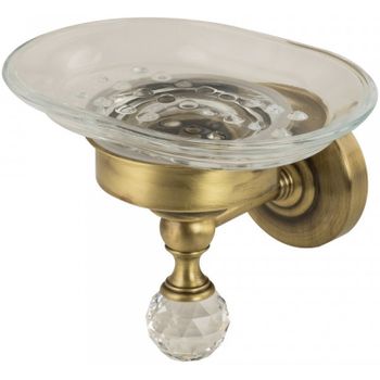 Мыльница Migliore Amerida 16556 Бронза с кристаллом Swarovski — фото 2, Мыльницы