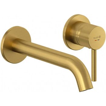 Смеситель для раковины Kludi Bozz 38245N076 Золото брашированное — фото 1, Смесители для раковины