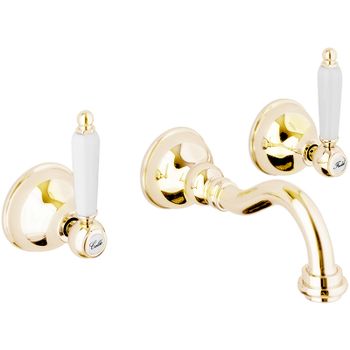 Смеситель для раковины Webert Dorian DO750404010 Золото — фото 1, Смесители для раковины