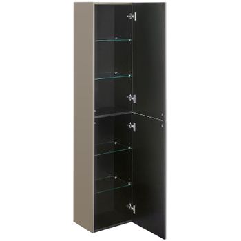 Шкаф пенал Roca Ona 40 A857635510 подвесной Бежево-серый матовый — фото 2, Пеналы для ванной комнаты