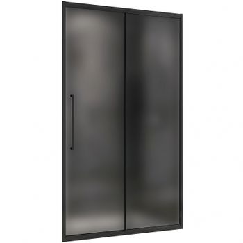 Душевая дверь Abber Schwarzer Diamant 170 AG30170BMH профиль Черный стекло матовое — фото 1, Раздвижные душевые двери