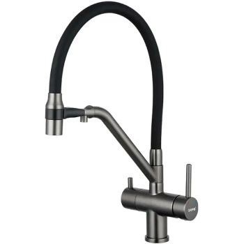 Смеситель для кухни Gappo G4398-89 Оружейная сталь Черный — фото 1, Смесители для кухни