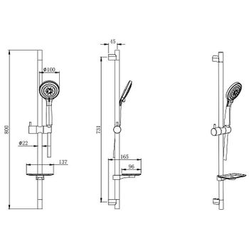 Комплект смесителей Aquatek Вега AQ1031CR Хром — фото 18, Готовые комплекты для ванной комнаты