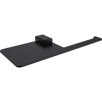 Держатель туалетной бумаги Raglo R301.03.06 с полкой Черный матовый — фото 1, Держатели туалетной бумаги