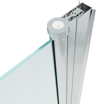 Душевая дверь Triton Дабл 90 Щ0000036861 профиль Хром стекло прозрачное — фото 7, Распашные душевые двери