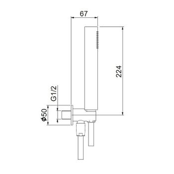 Душевой гарнитур Webert Shower Set AC1046740 Белый матовый — фото 2, Душевые гарнитуры