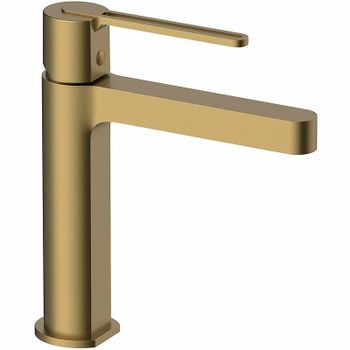 Смеситель для раковины Vincea Rondo VBF-1R1BG Брашированное золото — фото 1, Смесители для раковины