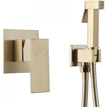 Гигиенический душ со смесителем Abber Daheim AF8225G Золото матовое — фото 1, Гигиенические души