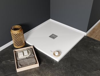 Душевой поддон из искусственного камня Aquanet Pleasure 90x90 255436 с антискользящим покрытием — фото 5, Душевые поддоны из искусственного камня