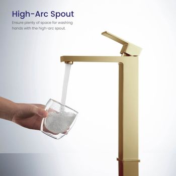 Смеситель для раковины Timo Selene 3011/17F Золото матовое — фото 3, Смесители для раковины