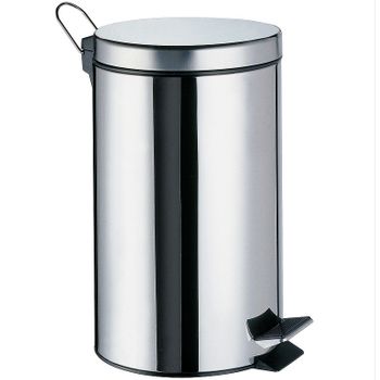 Ведро для мусора WasserKRAFT K-637 Хром — фото 1, Мусорные ведра