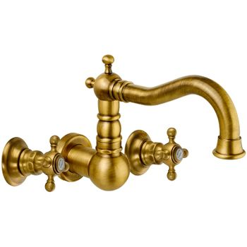 Смеситель для раковины Migliore Arcadia 18381 Бронза — фото 1, Смесители для раковины