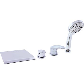 Смеситель на борт ванны Rav Slezak Dunaj D474.5P Хром — фото 1, Смесители на борт ванны