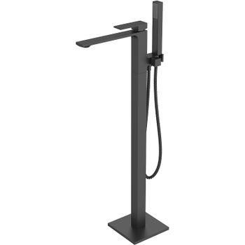 Смеситель для ванны Orange Lutz M04-336b Черный матовый — фото 1, Смесители напольные