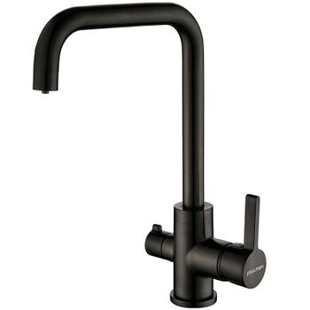 Смеситель для кухни Paulmark Logas Lo213021-GM Вороненая сталь — фото 1, Смесители для кухни