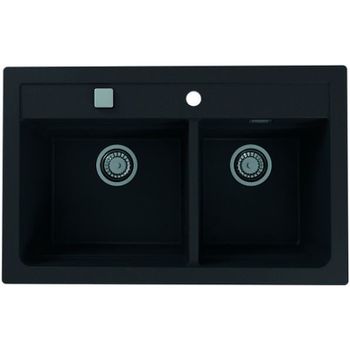 Кухонная мойка Alveus Granital Atrox 50 Carbon G91 790x500 1132002 Угольная — фото 1, Кухонные мойки