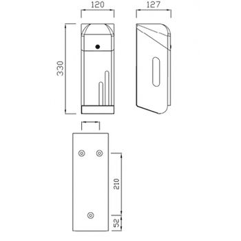 Диспенсер туалетной бумаги Nofer 05100.S Матовая нержавеющая сталь — фото 2, Диспенсеры туалетной бумаги