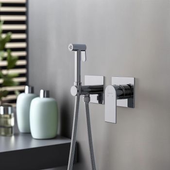 Гигиенический душ со смесителем Aquatek Лира AQ1420CR Хром — фото 3, Гигиенические души