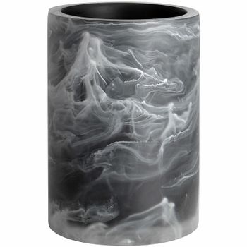 Стакан для зубных щеток WasserKRAFT Neime K-1928 Черный Белый — фото 1, Стаканы для зубных щеток