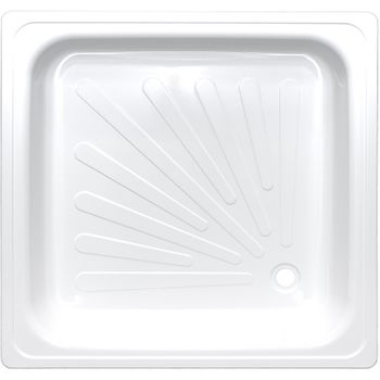 Стальной поддон для душа ВИЗ Antika 80x80 APS-80101 Белый — фото 1, Стальные душевые поддоны