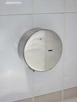 Диспенсер туалетной бумаги Nofer 05046.S Нержавеющая сталь матовая — фото 4, Диспенсеры туалетной бумаги