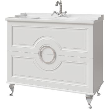 Тумба под раковину Caprigo Valletta 100 35319-SF027 Белая матовая — фото 1, Тумбы под раковину