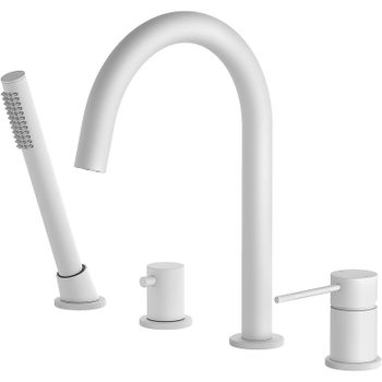 Смеситель на борт ванны Timo Saona 2320/16Y Белый матовый — фото 1, Смесители на борт ванны