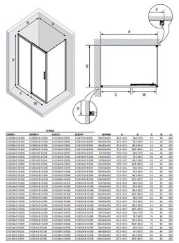 Душевой уголок New Trendy Prime Chrome 100х70 L D-0298A/D-0122B профиль Хром стекло прозрачное — фото 9, Прямоугольные душевые уголки