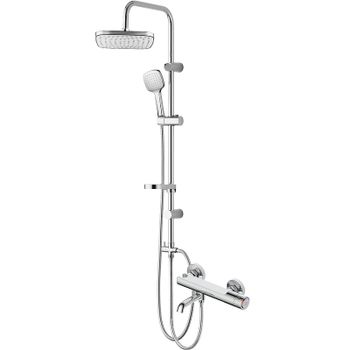 Душевая система Orange Push M02-914cr Хром — фото 1, Душевые стойки