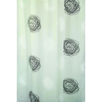 Штора для ванны Ridder Pamuk 200х180 Бежевый/Коричневый — фото 1, Шторы для ванной