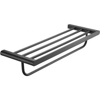 Полка для полотенец Milacio Ultra MCU.965.MB Чёрная матовая — фото 1, Полки для полотенец