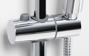 Душевая система WasserKRAFT A199.069.141.010.CH Thermo с термостатом Хром — фото 9, Душевые стойки