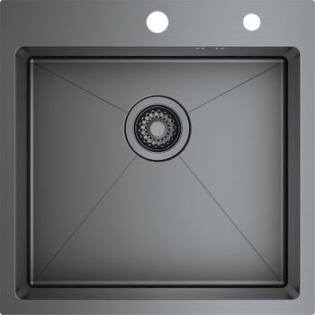 Кухонная мойка Raglo 50 R700.5050.09 Графит матовый — фото 1, Кухонные мойки